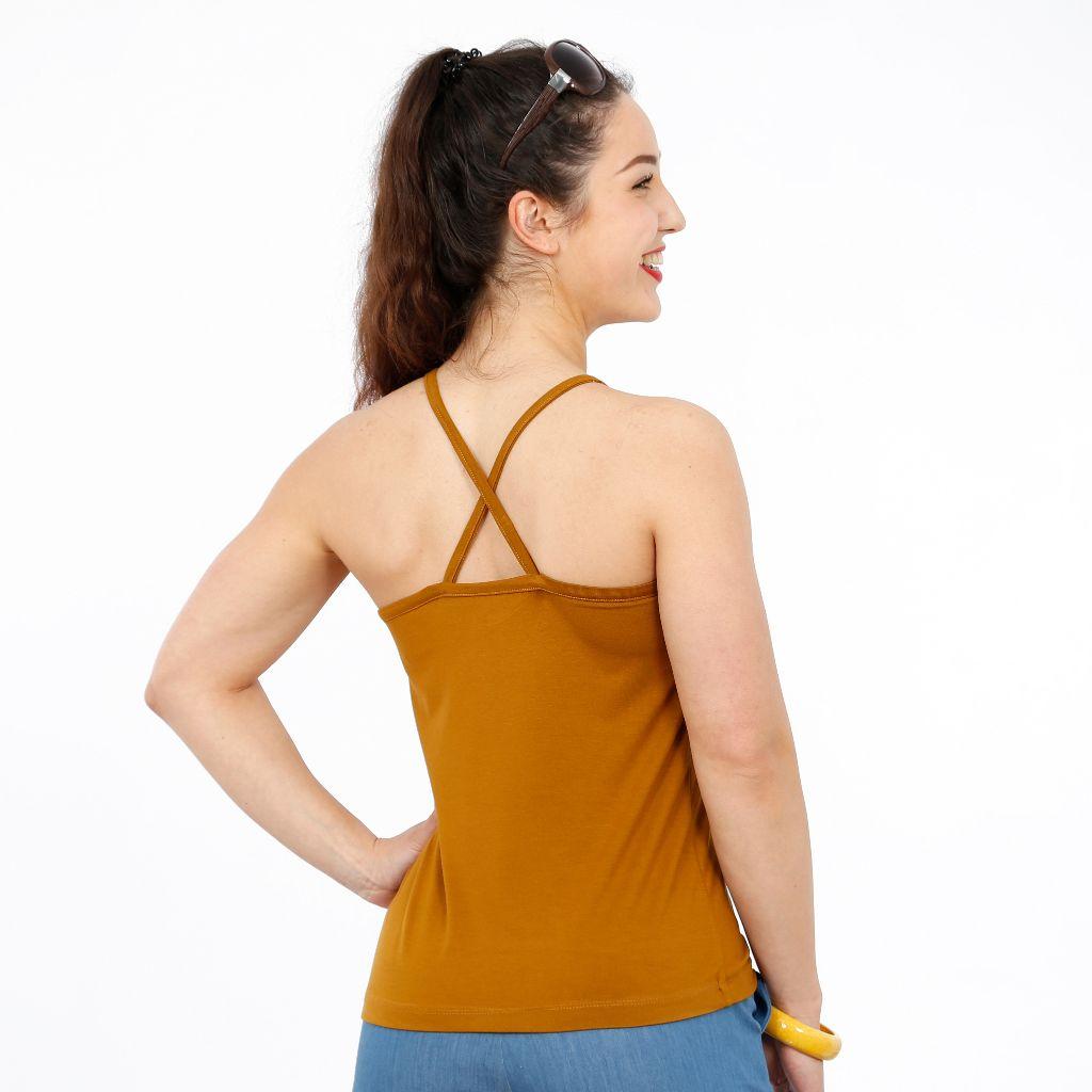 Papierschnittmuster Shirt Spagettiträger Frau Elin XXS-L